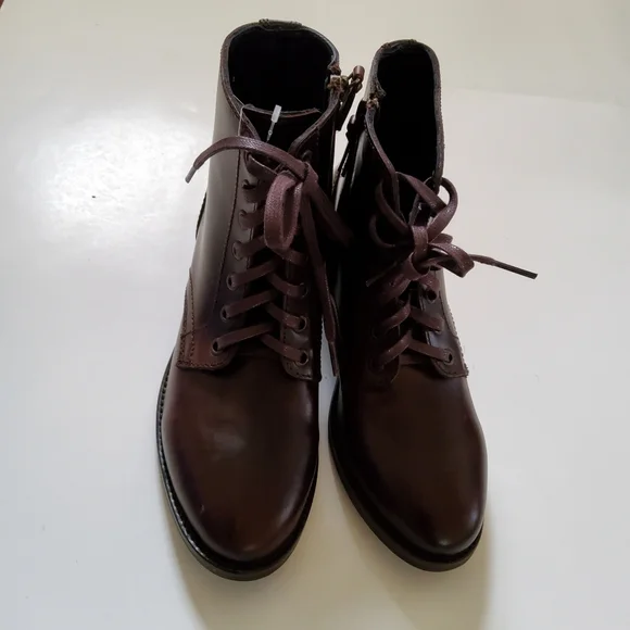 Thursday Boot Co. The Captain Lace-up Brown Leather Boots Size 7.5 New - Picture 3 of 10